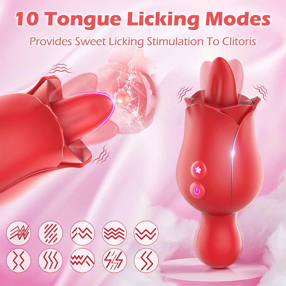 Rosie Rose Tongue Flower Toy-EROSREALM