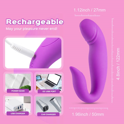 Dolphin - Dual-motor Rolling G-spot & Clitoral Vibrator-EROSREALM