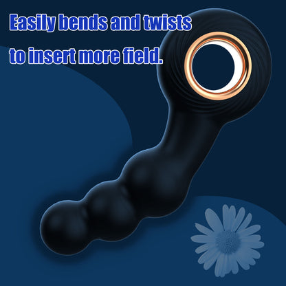 Manual Control Vibrating Anal Beads-EROSREALM