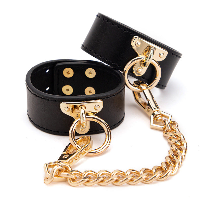 Fun Couple Toys Binding Training Handcuffs. Foot Cuffs. Thigh Cuffs. Collar Accessories-EROSREALM