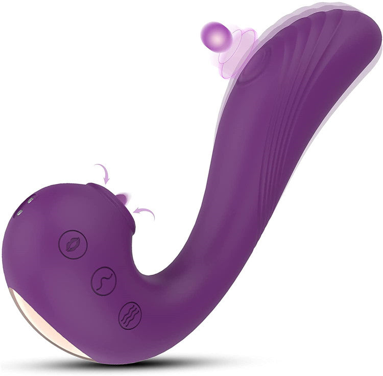 3 in 1 Clitoral Sucking & Licking Vibrator-EROSREALM