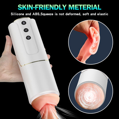 Telescopic Rotating Wearable Blowjob Masturbation Cup-EROSREALM