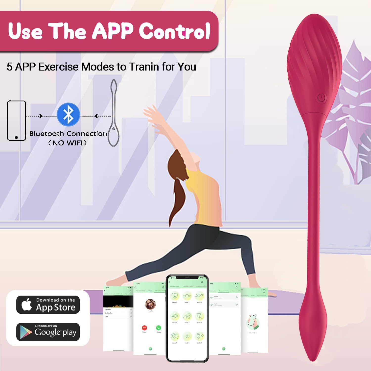 Tina - App Control Wearbale Egg Vibrator-EROSREALM