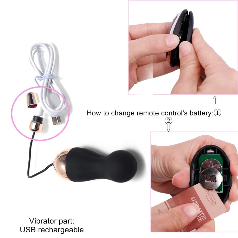 Waterproof Love Eggs Remote Control Vibrators-EROSREALM