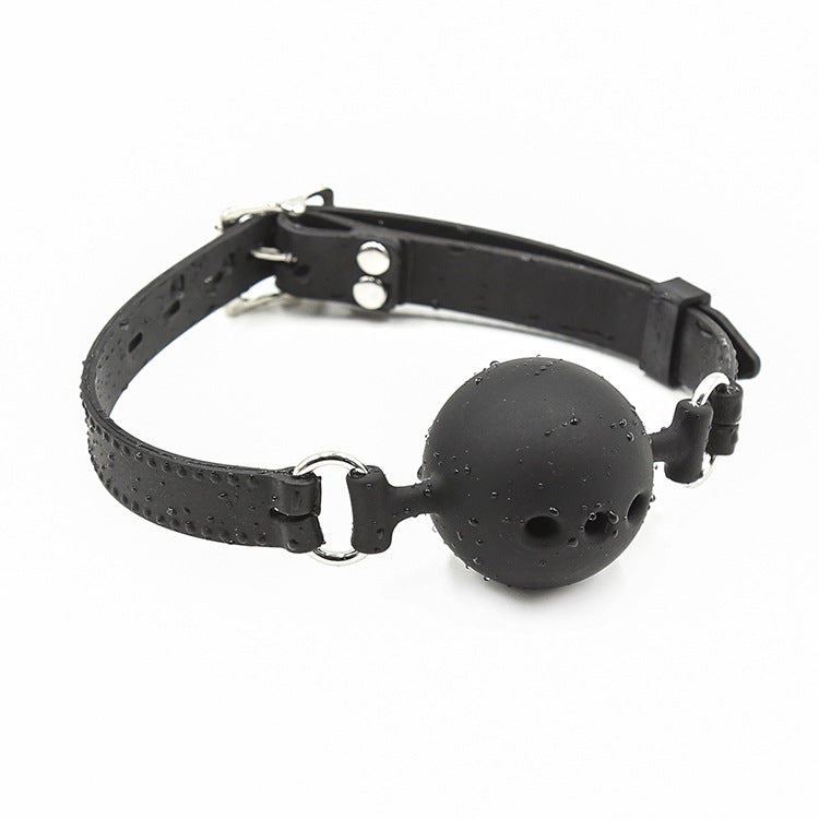 Large Breathable Silicone Ball Gag Sex Toys For Couple-EROSREALM