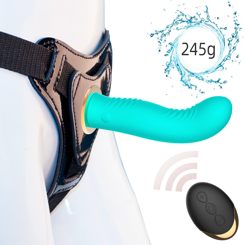 Wireless Remote Control Strap On Dildo Vibrator for Couples-EROSREALM