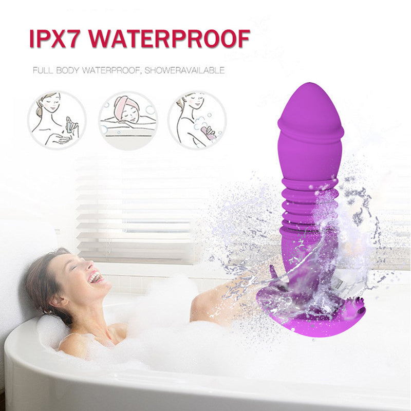 Telescopic G-spot Vibrator With Remote Control Anal Vibrator Prostate Massager-EROSREALM