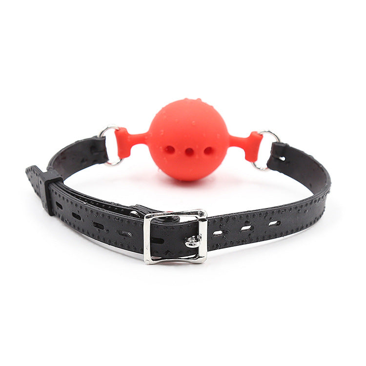 Large Breathable Silicone Ball Gag Sex Toys For Couple-EROSREALM