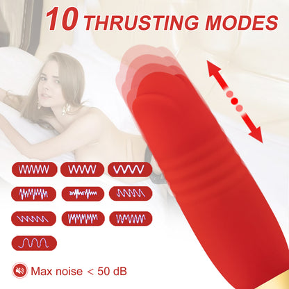 Thrusting And Sucking Rose Vibrator-EROSREALM