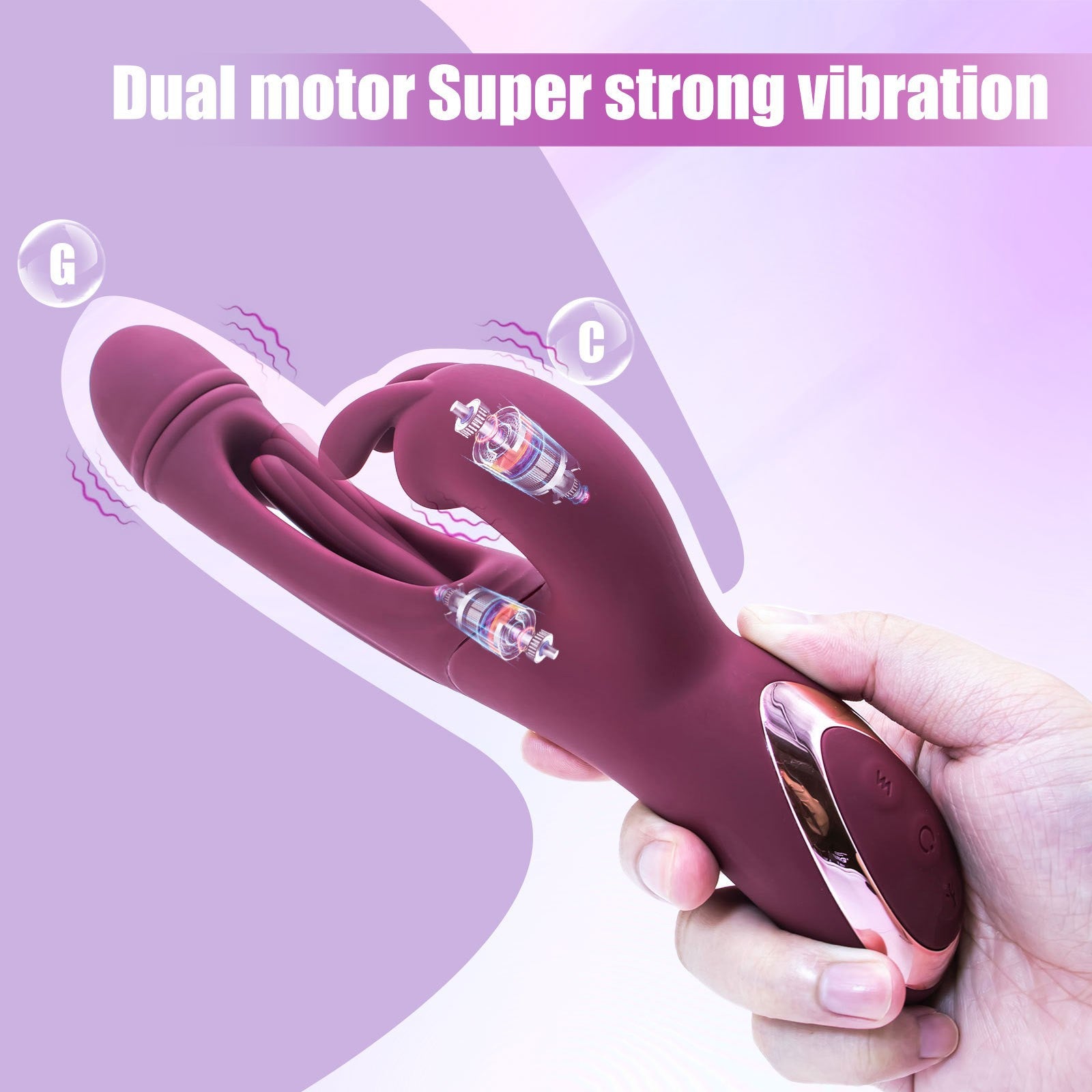 3-in-1 Tapping Clit-stimulating G-spot Vibrator-EROSREALM