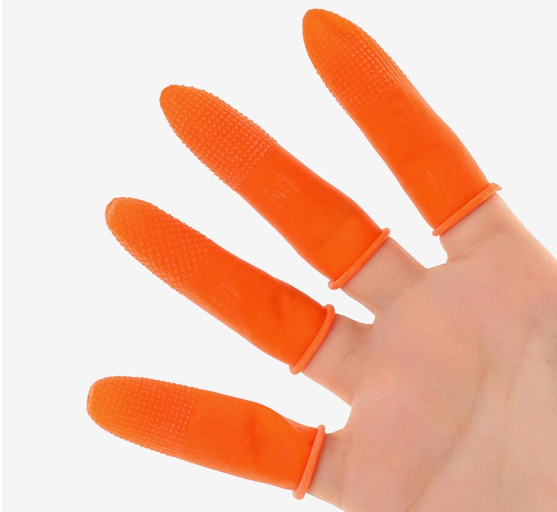 100 Pcs Anti-static Rubber Disposable Finger Cover To Protect Fingertip-EROSREALM