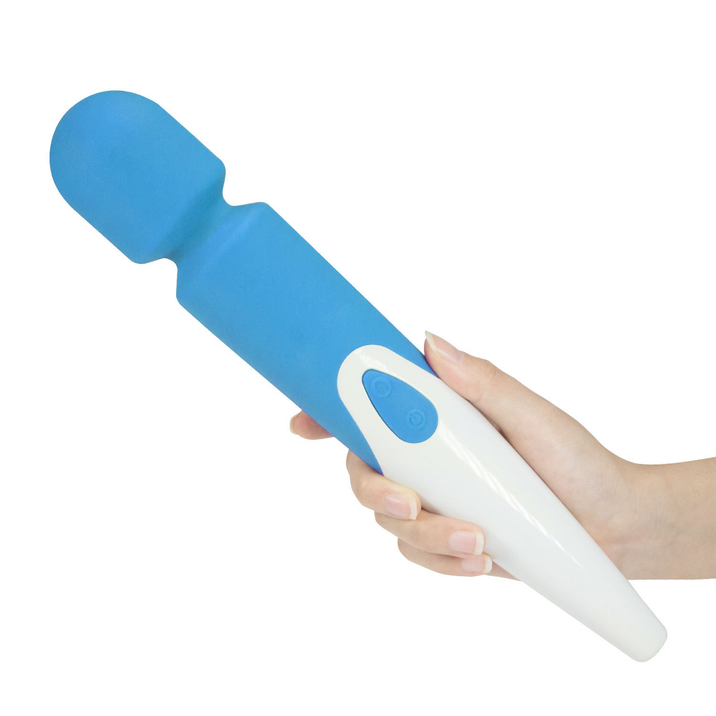 10 Speed Frequency Silicone Waterproof Wand Vibrator-EROSREALM