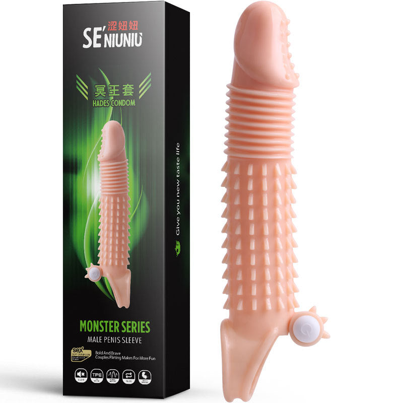 SENIUNIU Monster Series Vibrating Penis Sleeve-EROSREALM