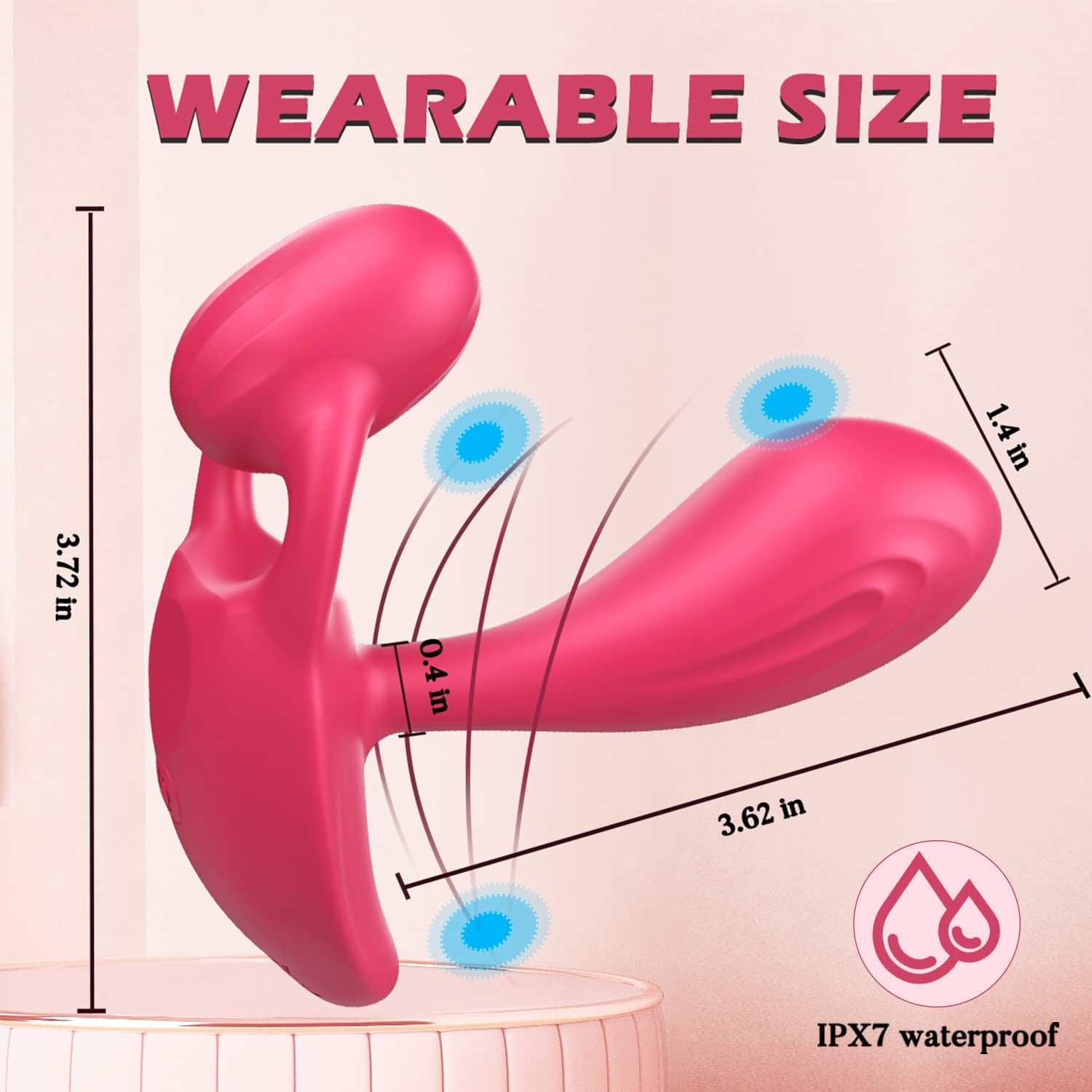 App Remote Control Double Shock Rotating Clit Stimulating Panty Vibrator-EROSREALM