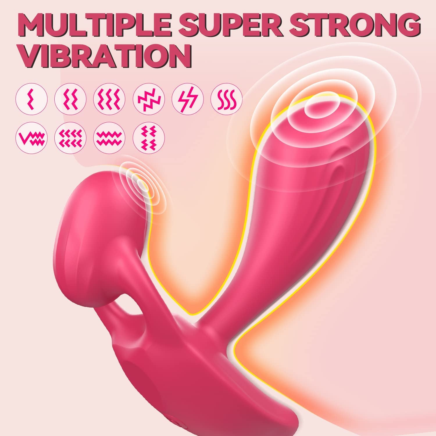 App Remote Control Double Shock Rotating Clit Stimulating Panty Vibrator-EROSREALM