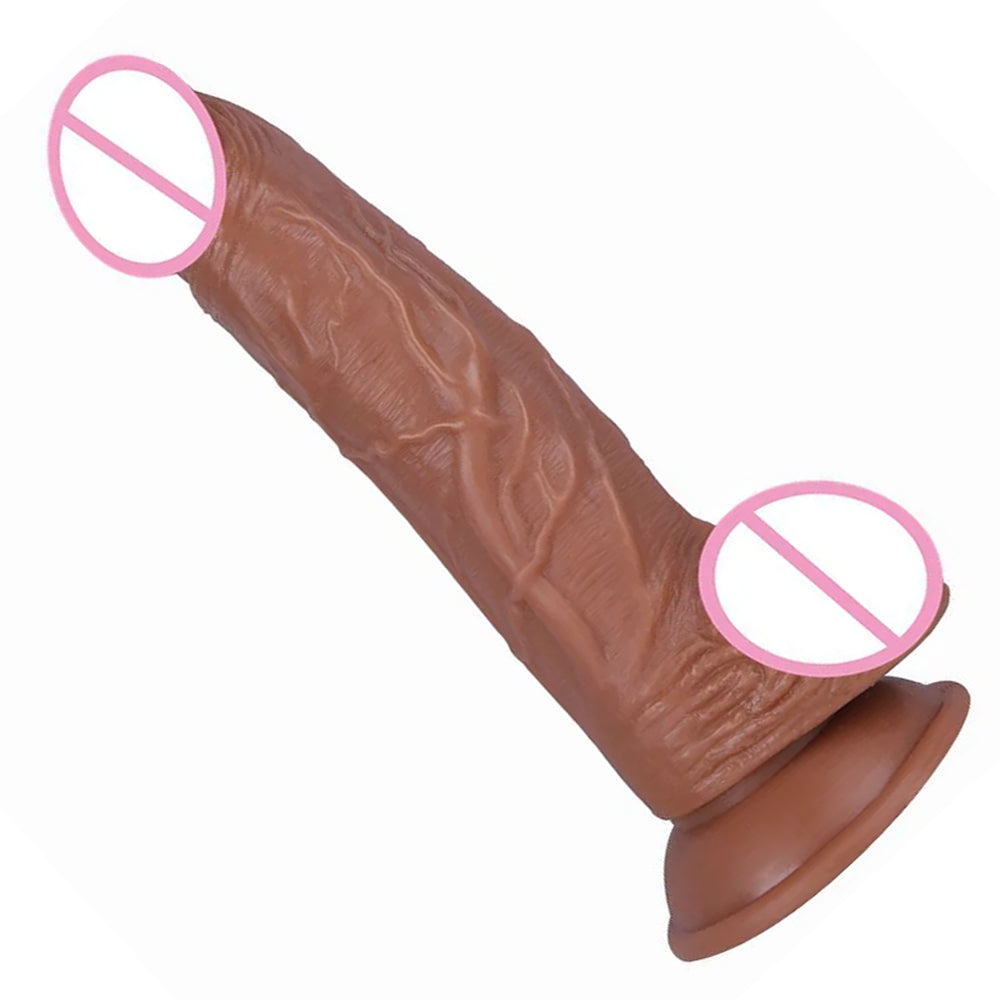 TPE Non-electric Realistic Dildo Ultra-Soft Huge Dildos with Balls-EROSREALM