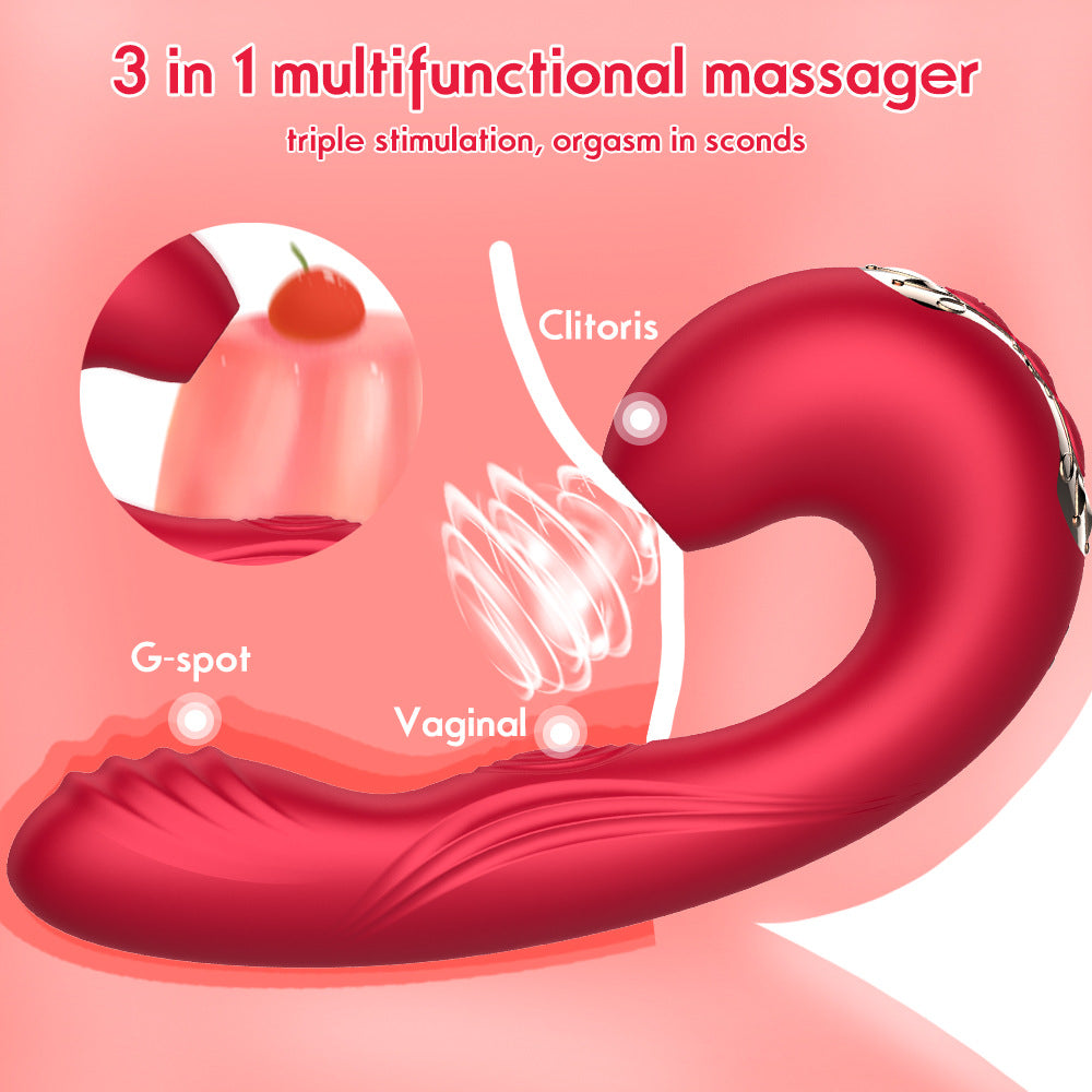 Female sucking vibrator erotic massage masturbation device-EROSREALM