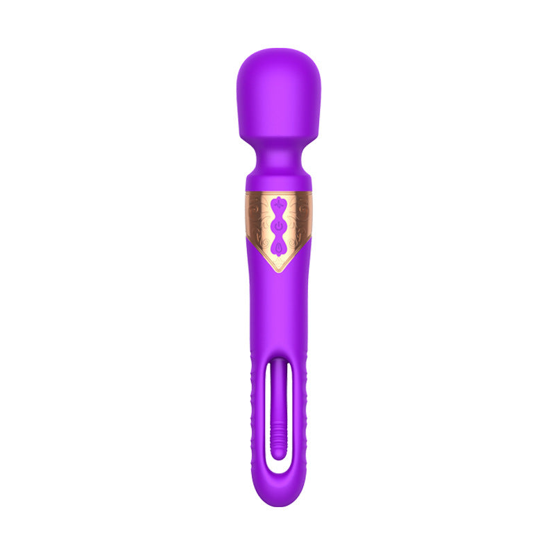 Ellie Flicker 2-in-1 Finger-slapping Wand Vibrator-EROSREALM