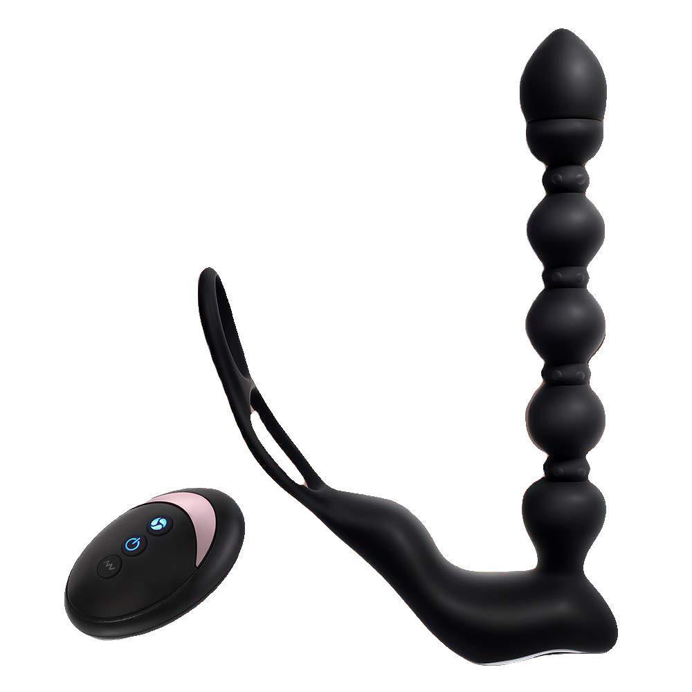 Remote Control Vibrating Anal Beads Butt Plug Vibrator-EROSREALM