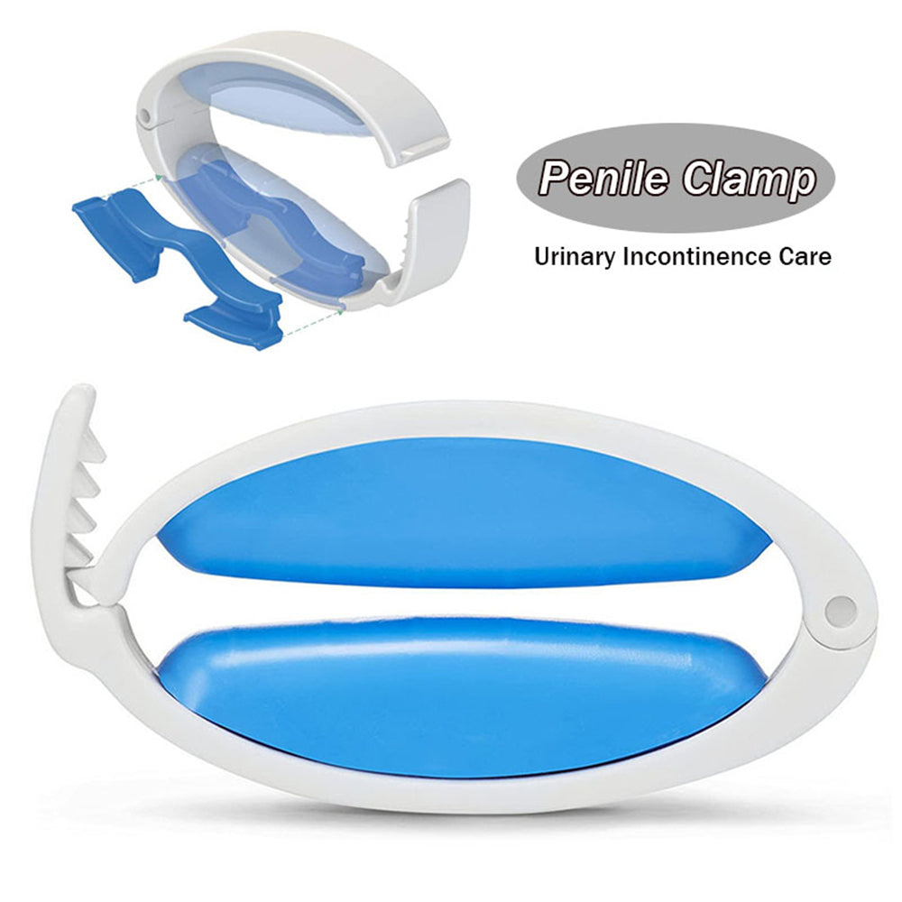 Penis Clip Anti-leakage Urine Nursing Clip Penis Ring with Silicone Pad-EROSREALM