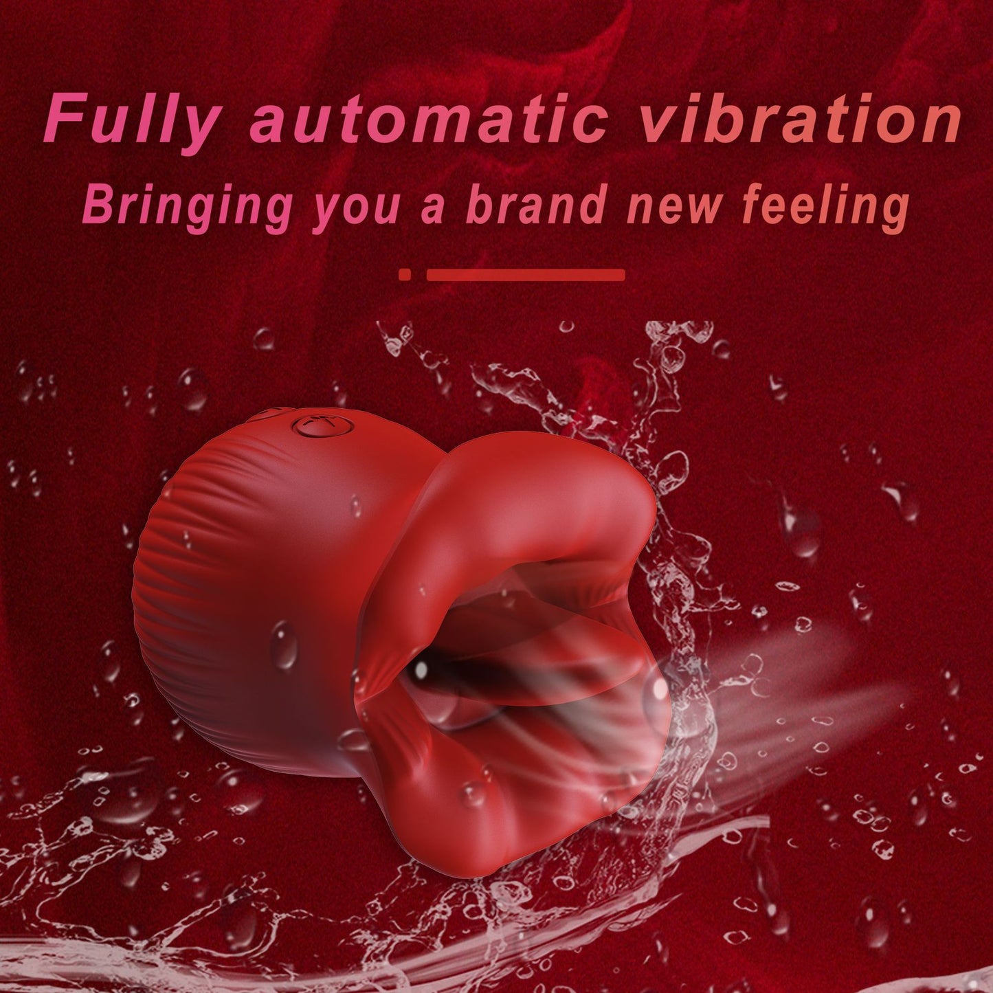 Upgraded 8 Speeds Rose Tongue Licking Clit Nipple Vibrator-EROSREALM