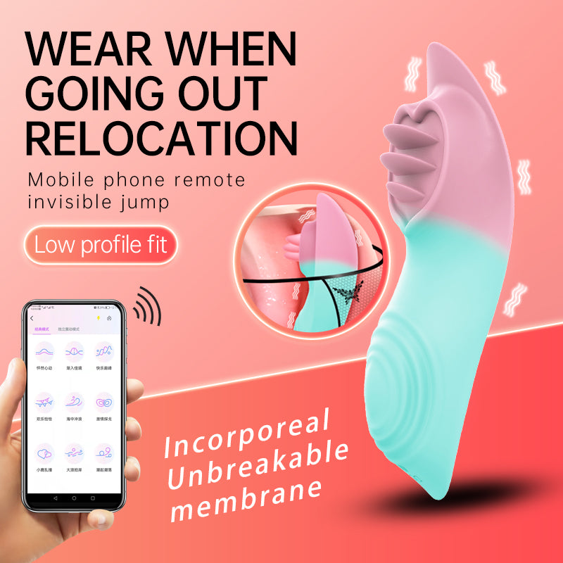 App Remote Control Invisible Panty Vibrator & Clitoris Stimualtor-EROSREALM