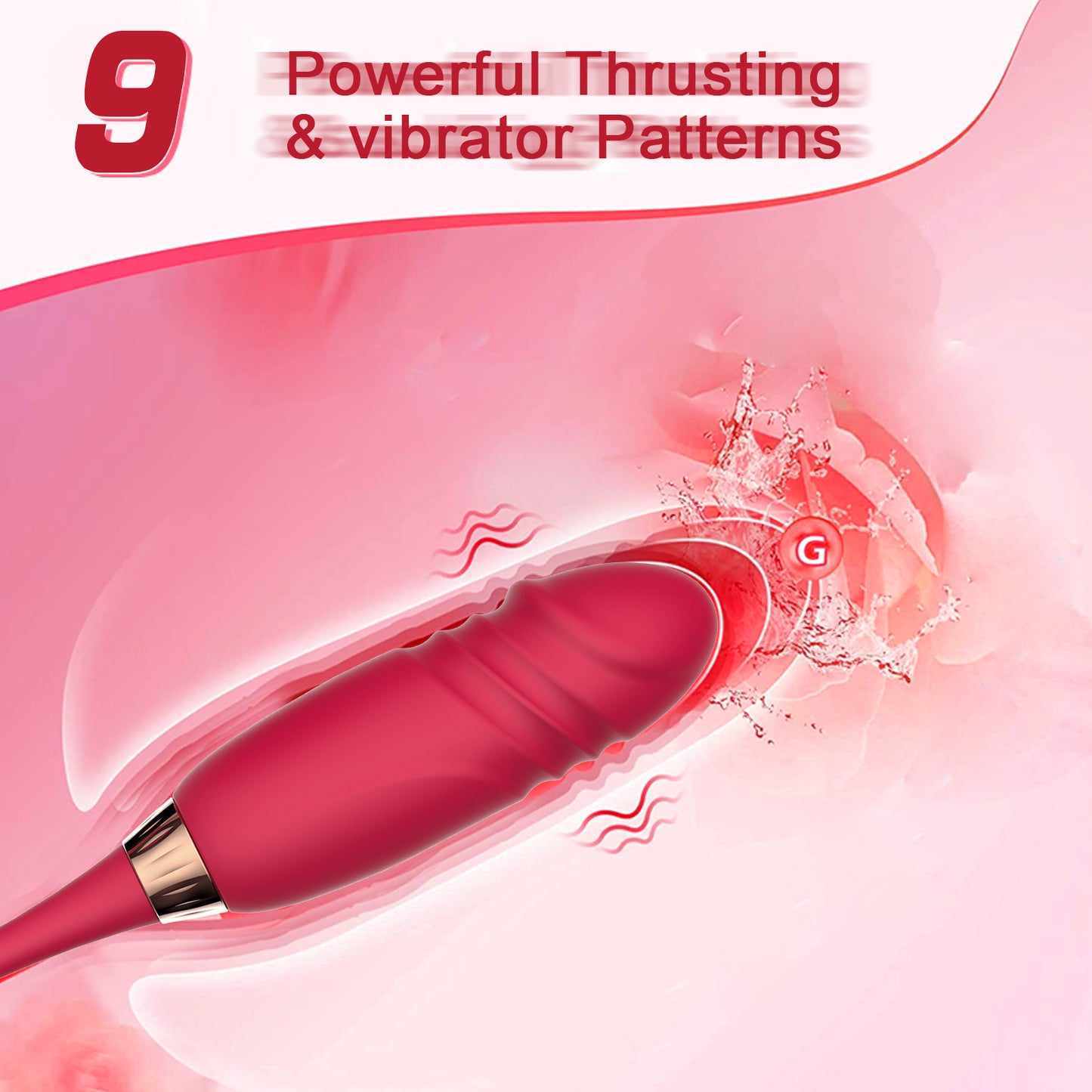 Lilith 3-in-1 Tongue-licking & Thrusting Rose Vibrator-EROSREALM