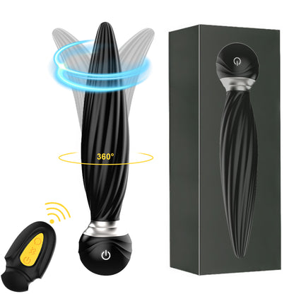 7 Vibrating & 7 Head Rotating Remote Prostate Anal Butt Plug-EROSREALM