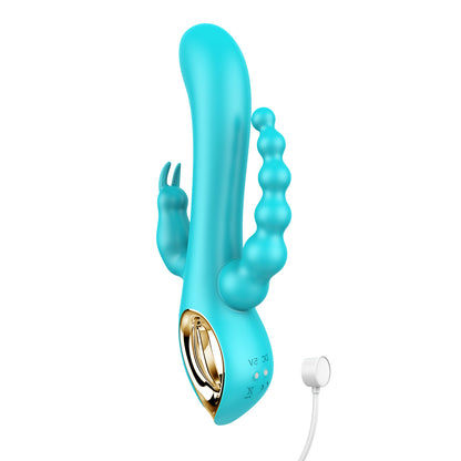 Vaginal. Anal And Clitoral Triple Stimulation Vibrating Rod-EROSREALM