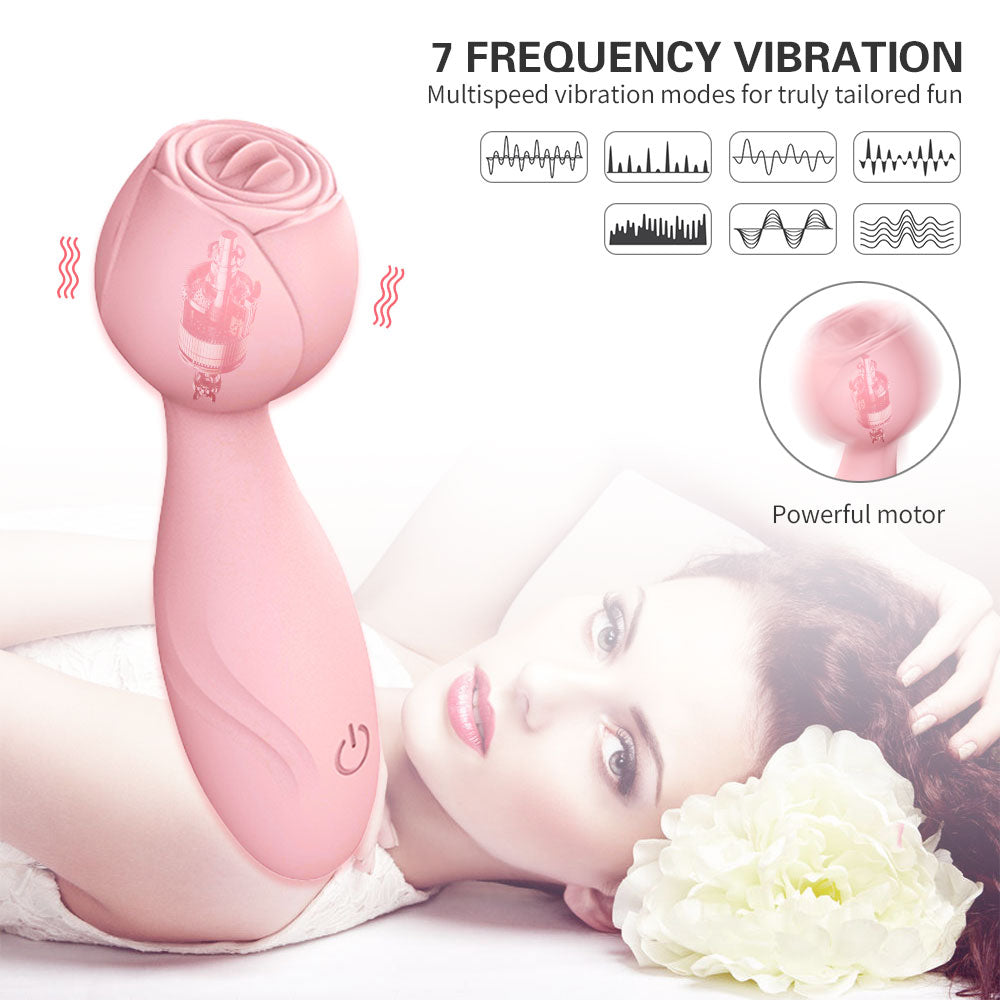 7-frequency Rose Clitoral Stimulator-EROSREALM