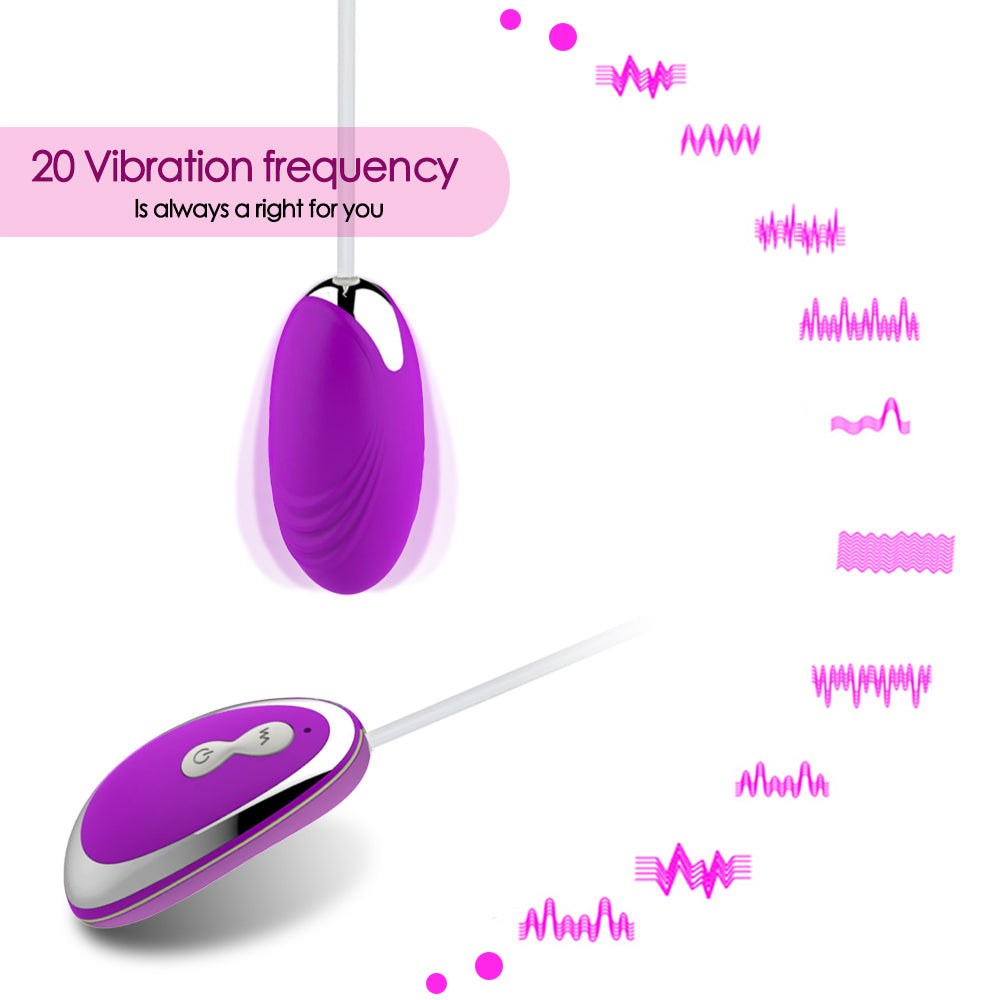 Wired Remote Control 20 Frequencies Vibrating Egg-EROSREALM