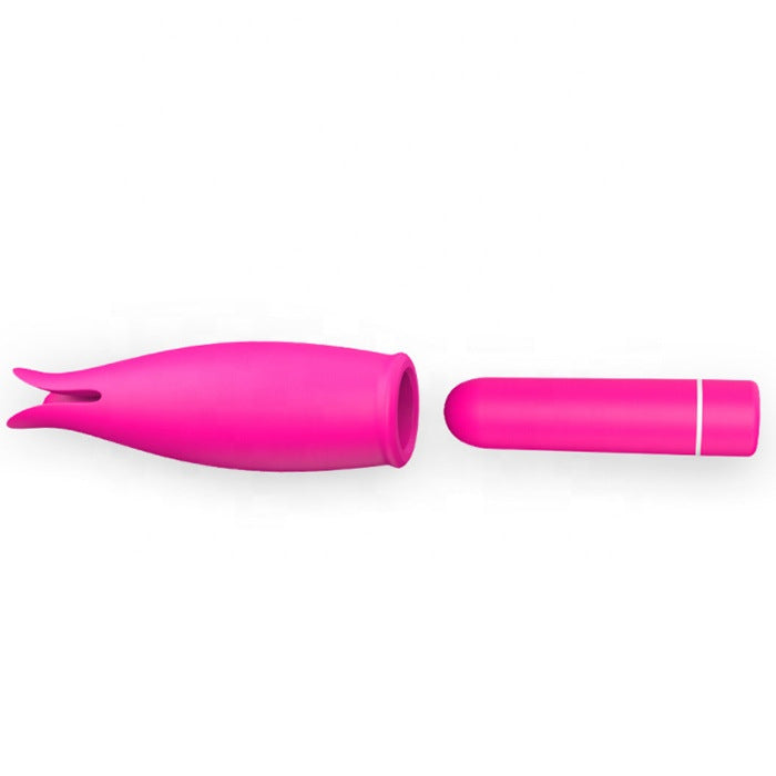 Petals Mini Bullet Tongue 2-in-1 Vibrator Nipple Clitoris Stimulator-EROSREALM