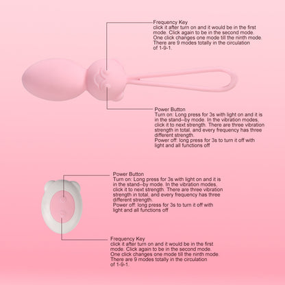 Little Bear Egg Jumping Female Masturbation Device Clitoris Stimulation Vibrator-EROSREALM