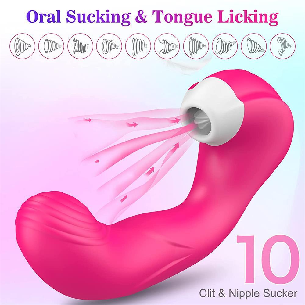 Adult Products 10 Frequency Vibrating Sucking Device-EROSREALM