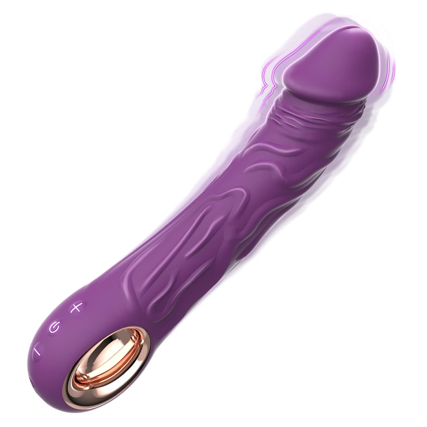 Vibrating Realistic Dildo G-spot Anal Vibrator-EROSREALM