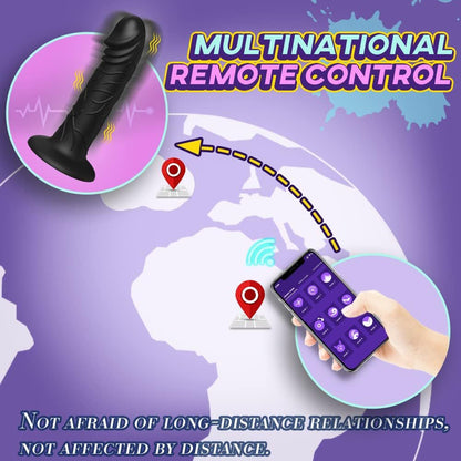 Master App Remote Control Multi-mode Vibrating Dildo-EROSREALM