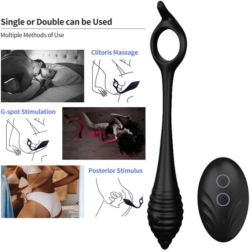 10 Speed Vibrating Ben Wa Ball G Spot Vibrator Anal Vibrator Wireless Remote Control-EROSREALM