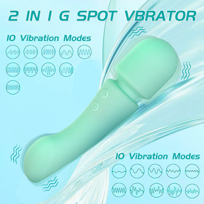 Double-ended Silicone Wand Vibrator-EROSREALM