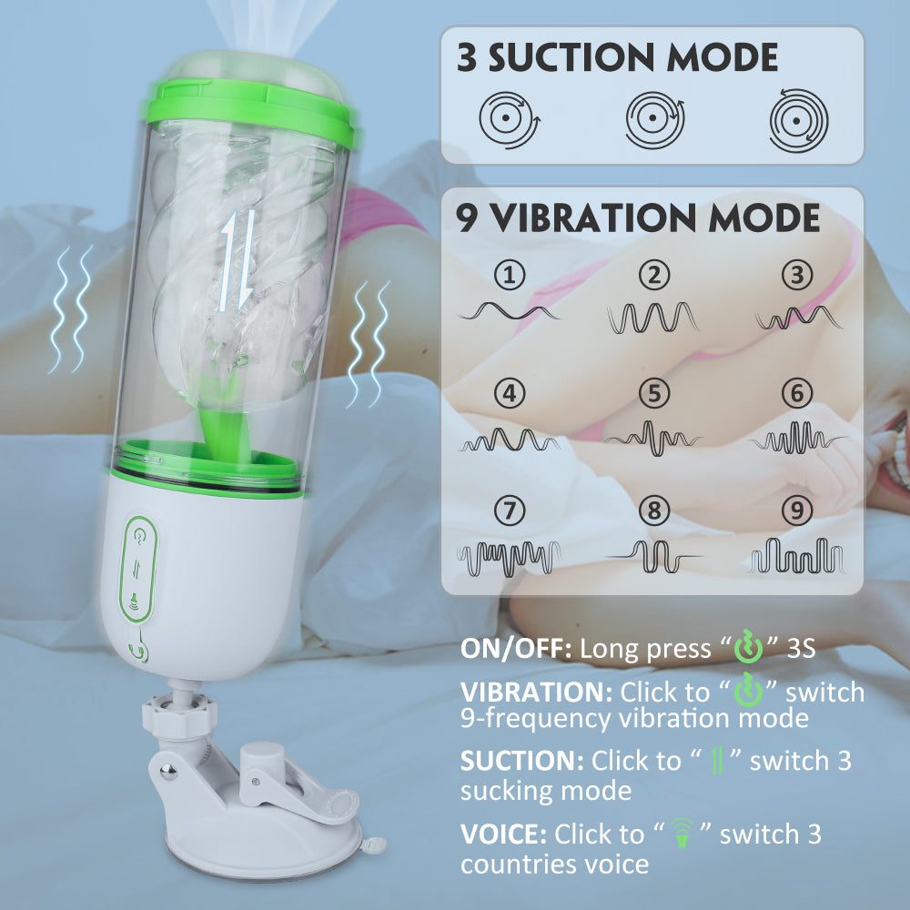 Shd-s205 Vivek Handefree Real Voice Sucking Vibrating Masturbation Cup-EROSREALM