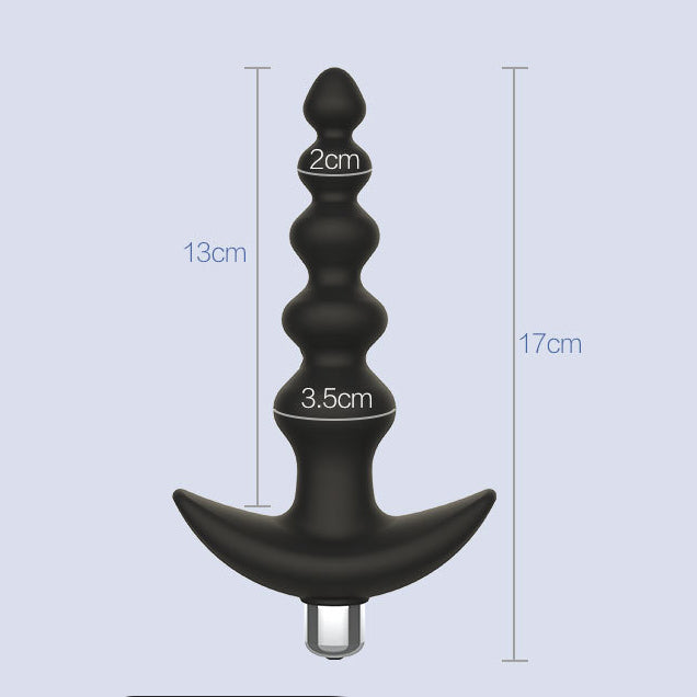 Vibrating Anal Beads Butt Plug Prostate Massager Sex Toy-EROSREALM