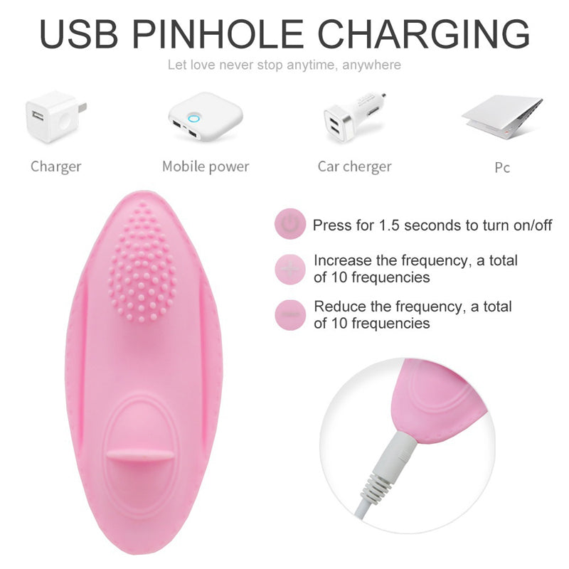 Wireless Remote Control Tongue Licking Vibration Fun Egg Skipping Usb Charging Single Jump Female Masturbation Adult Products Female-EROSREALM