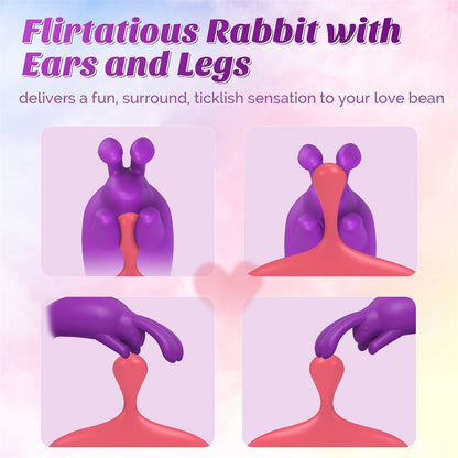 Rabbit G Spot Vibrator Dildo Clitoris Stimulator-EROSREALM