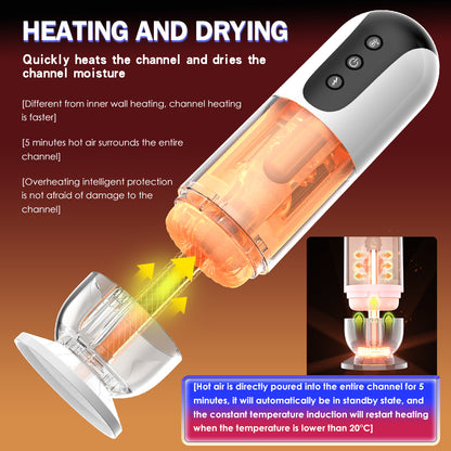 Al - Heating 10 Frequency Vibration Male Masturbator-EROSREALM