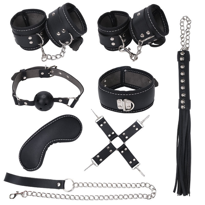 8-piece Plush Bondage Set-EROSREALM