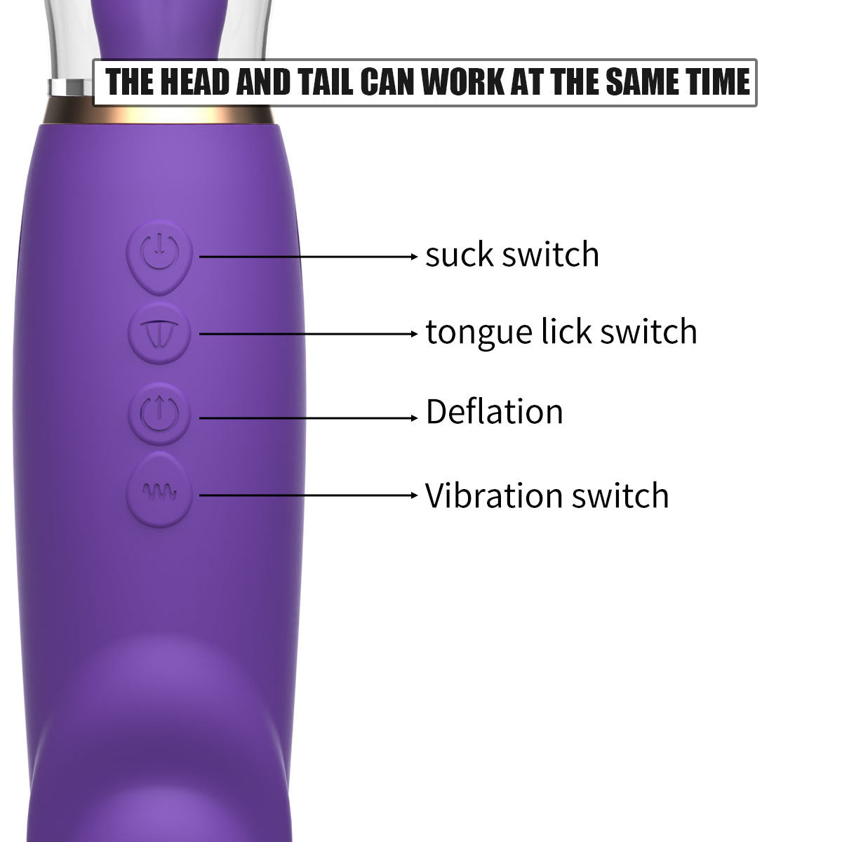 Tongue Licking Vibrator Clitoris Stimulator Vagina Sucking Dildo Vibrator Blowjob Masturbator-EROSREALM