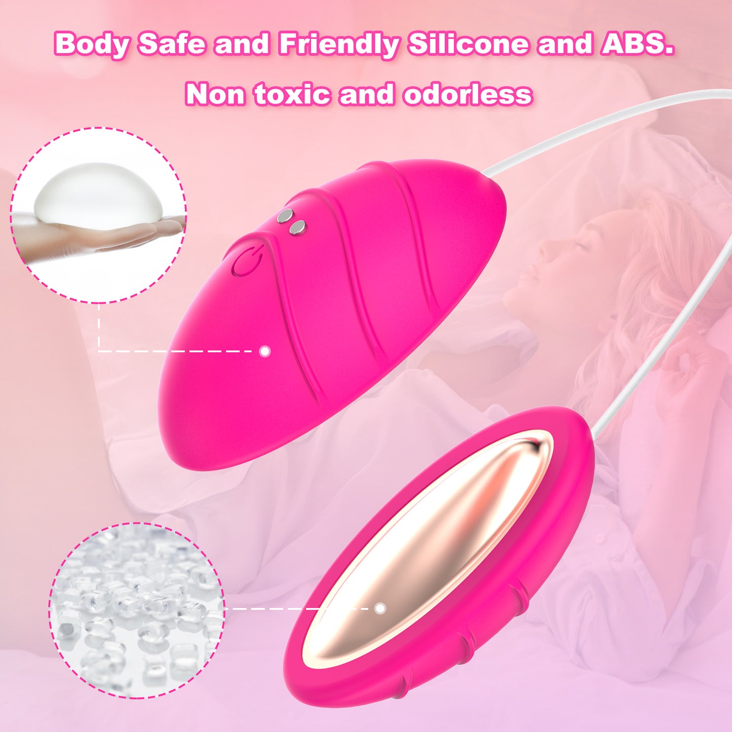 Double Stimulation 2-in-1 Egg Vibrator-EROSREALM