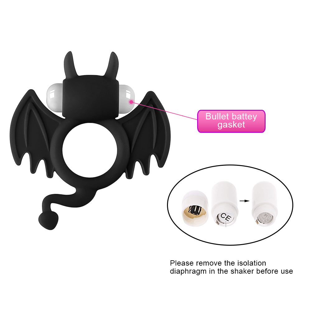 Bat Vibrator Delayed Ejaculation Sleeve Cock Ring For Men-EROSREALM