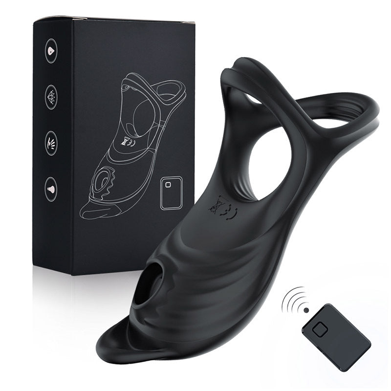 5 Frequency G-spot Sucking Vibrating Penis Ring Clitoris Stimulation Cock Ring-EROSREALM