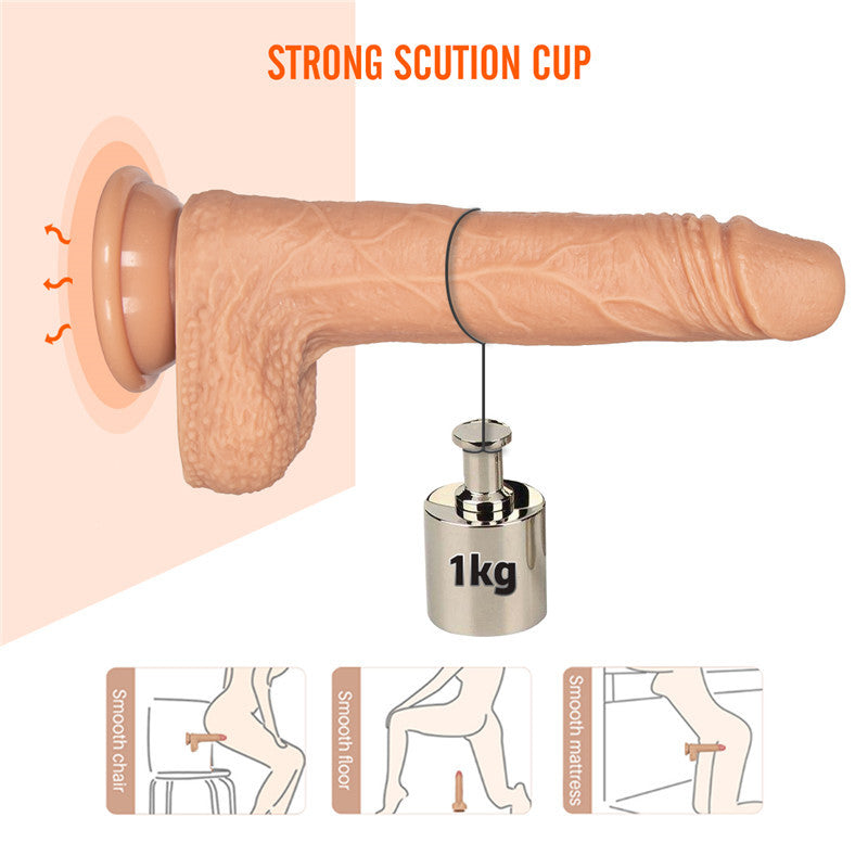 F19 Three Sizes Warming Thrusting Swinging Vibrating Dildo-EROSREALM