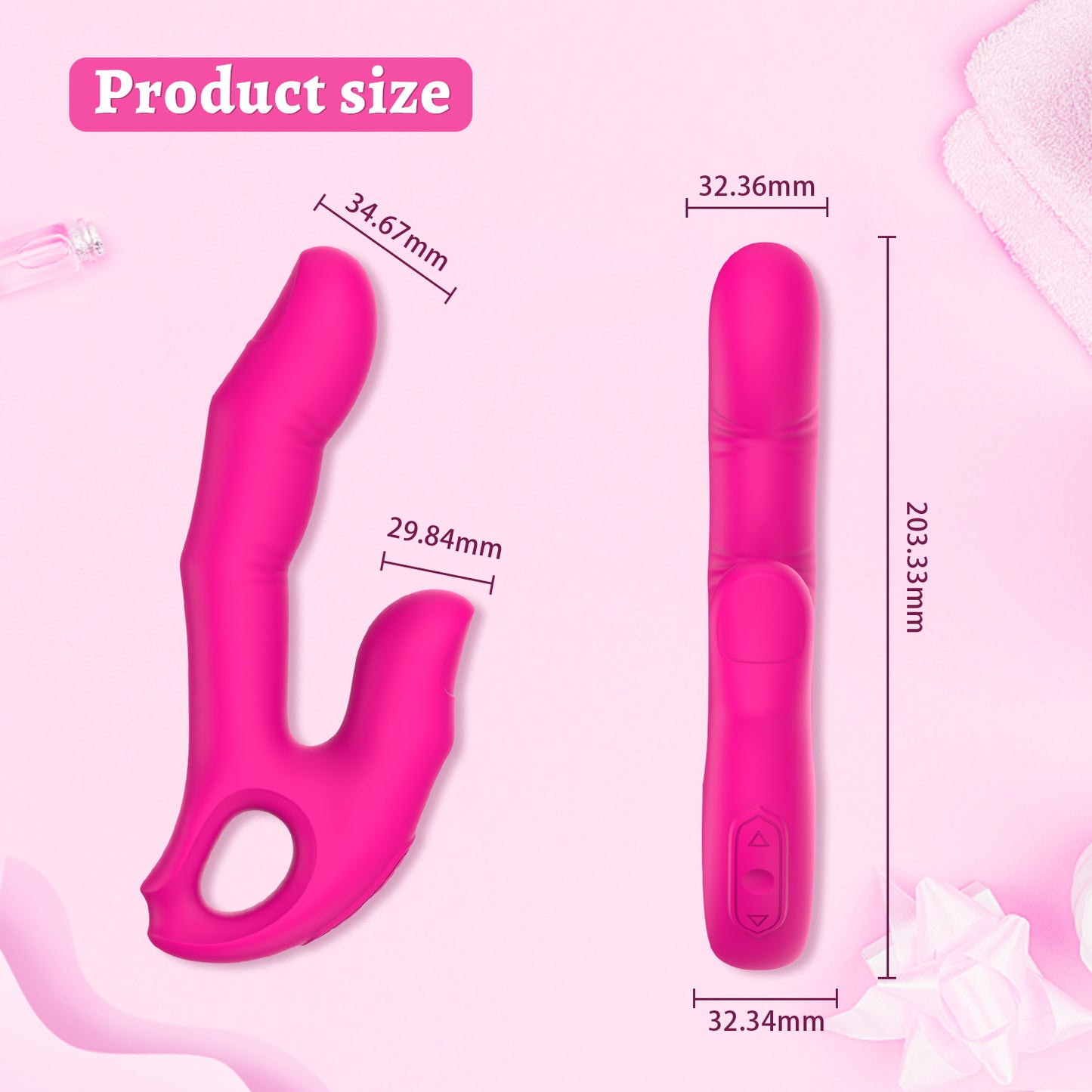 2-in-1 Finger-shaped Vibrator-EROSREALM